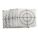 Diseño altamente reflectante: las superficies plateadas ofrecen una excelente reflectividad para lecturas inmediatas incluso en condiciones de poca luz, lo que garantiza en todas las aplicaciones de topografía al aire libre