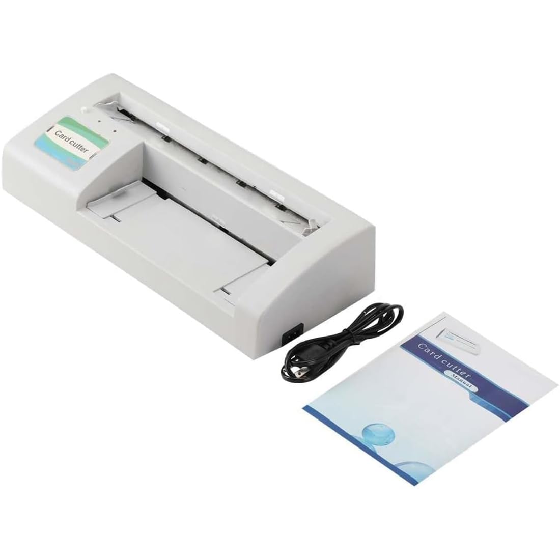 Taglierina elettrica per biglietti da visita, taglierino per biglietti da visita, induzione automatica, per carta da 8,9 x 5,3 cm e A4, velocità di taglio 30 pezzi/minuto, biglietti da visita con