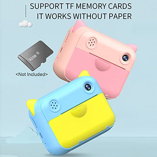 Andoer Linda câmera de impressão instantânea infantil 1080p câmera de vídeo digital lente de câmera