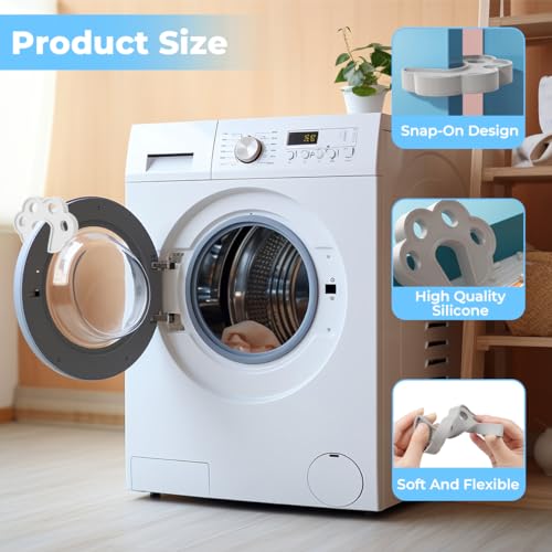 2 Silikon Türstütze Für Waschmaschine, Waschmaschinentür Aufhalten, Bärentatzenform Waschmaschinen Türstopper, Universelle Flexible Waschmaschinentür Halter Türstütze Für Frontlader Waschmaschinen