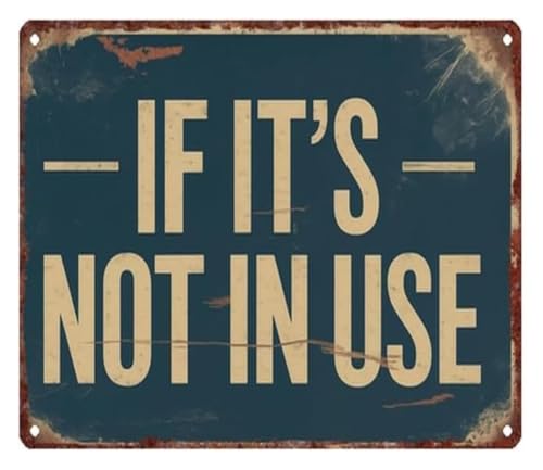 Distressed Metal Sign Fire Ban Notice Wall Decor Ranch 12x8 Inch | Eye catching warning sign damp cloth wipe sturdy all weather