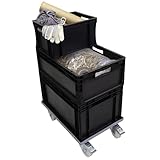 Idéal pour un déménagement : Son plateau large, antidérapant accueille facilement vos cartons, bacs de manutention, boîtes de stockage. Fini les allers-retours interminables lors d'un déménagement, vous pouvez tout transporter facilement.