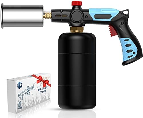 POWERFUL Kitchen Cooking Torch - Sous Vide - Propane Torch - Charcoal Torch Lighter - Grilling Culinary Kitchen Torch, Outdoor Cooking Torch for BBQ Searing Steak, Creme Brulee (Tank Not Included)