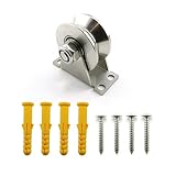 Lind Kitchen 1-Pack V-Type Stainless Steel Pulley Block Mute Bearings Groove Sliding Roller Track Wh