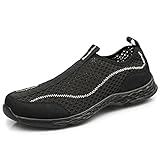 Confortable ----- Parte superior de malla elástica amigable con la piel, plantilla desodorante de aliento y suela EVA de alta calidad de alta tenacidad, buena resistencia a los golpes y rendimiento de amortiguación para una gran experiencia de uso suave, cómodo y seguro