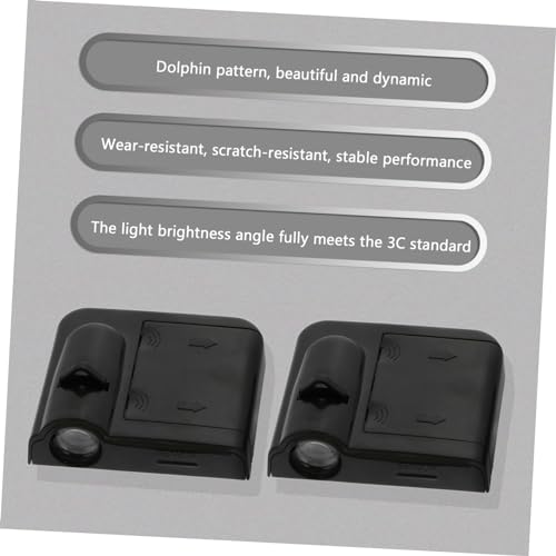 Vaguelly 2 Unidades Luz Do Projetor Da Porta Do Carro Luz Do Projetor De Cortesia Do Carro Luz De Co