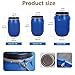 Large Plastic Storage Barrel with Lid and Lock Ring, Heavy-Duty Household Storage Barrel, Airtight Container for Dry Goods and Liquids(Large)