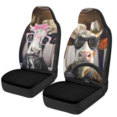 Housse couverture couvre sieges vache pour un habitacle automobile joyeux et confortable