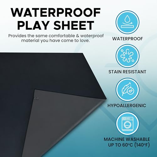 Image of Waterproof Nuru Massage Flat Sheet | 79 x 79 inches (200 x 200 cm) | Soft Polyester Spandex with TPU Lamination | Throw Over Bed, Floor or Sofa | Couples Massage