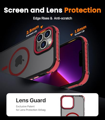 Coque iPhone 13 Pro robuste contre les chocs dos translucide mat DEERLAMN