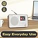 Lemega IR1S Internet Radio with Podcasts & Bluetooth – FM Radio, 150 Presets, Alarm Clock Radio, Compact Kitchen Radio with Full Colour Display, Mains or AA Battery Powered-Walnut