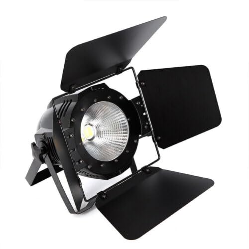 COB Scheinwerfer LED Bühnenbeleuchtung Kinolampe 100W Theater Spot Licht Effekte Light Digitalanzeige Theaterscheinwerfer, Steuermodus (Dmx-512, Master/Slave, Ton, Auto), Warmweiß/Kaltweiß