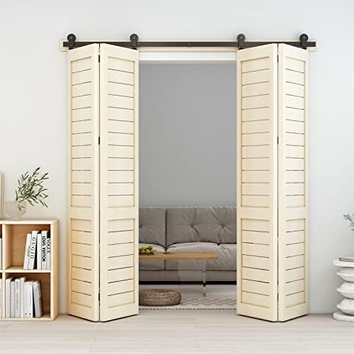 4FT/48 Inch BiFolding Sliding Barn Door Hardware Kit