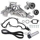 Autoround Timing Belt Kit with Water Pump [4.0L 4.3L 4.7L V8] Fit for 1998-2010 Toyota Tundra / 4Runner / Sequoia/Land Cruiser, Lexus GX470 LS400 LS430 LX470 SC430 SC400 GS400, Replaces # TKT021