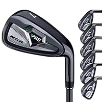 PGM Golfschläger NSR III Eisen Set (5–9, PW, SW) – Graphitschaft R-Flex, Niedriger Schwerpunkt für Präzision & Fehlerverzeihung – Rechtshänder