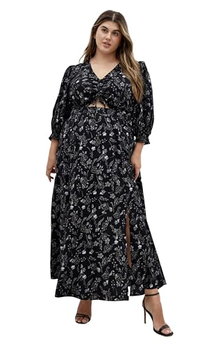 Image of City Chic Women's Plus Size Maxi Dress - Jolene Print