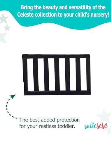 Image of Suite Bebe - Celeste Toddler Guard Rail - Black
