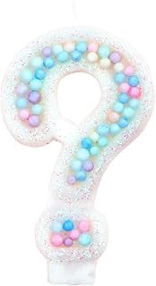 Sweety Colorful Candy Shaped Number Cake Candle, Sequin Birthday Number Candle for Brithday Party Baby Shower and Wedding Party Supplies Favor (?)