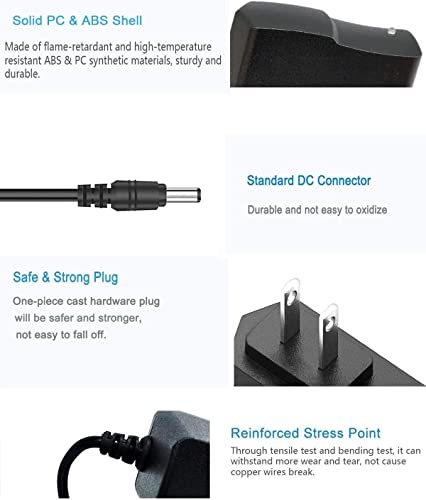 Xzrucst DC 1.6V AC/DC Adapter for Philips Norelco QC5015 QG3040 QG3080 QG3150 QG3020 QG3060 HQG164 QG3030 HQG267 HQG265 Trimmer Personal Groomer 4203-035-54870 1.6VDC