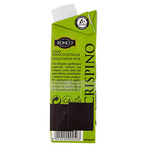 Sancrispino Vino Bianco Brick Tris 250 Ml - 24 Pezzi 6L - 6