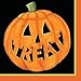Creative Converting Pumpkin Smiles Halloween Beverage Napkins 18 Per Pack