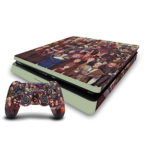 Sticker de jeu Dragon Age Inquisition et habillage vinyle console PS4 Slim et manette