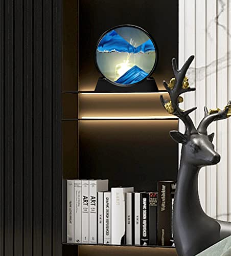 Arthink Moving Sand Art Picture In Motion Round Glass 3D Deep Sea Landscape thumb #3