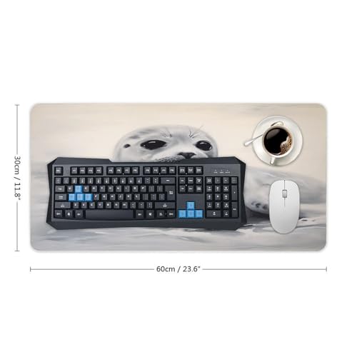 Harp Seal Painting Mouse Pad grande antideslizante 30x60cm miniatura 2