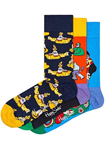 Happy Socks Beatles 3 Pack Euro Blue 41-46 #TOP1