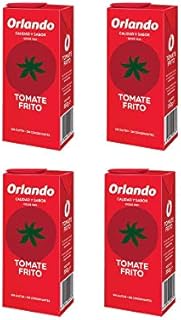 Tomato Sauce Orlando - Orlando Tomate Frito Orlando Sofrito Base  Smooth Pasta Sauce  Gluten Free & Vegan  350g, Pack of 4
