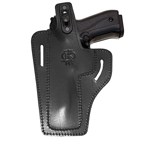 Koltster Leather Holster For Colt 1911 | Kimber Ruger Springfield Taurus 1911, 2 Slot Pancake Black Leather Holster Thumb Break Rh Handmade (Alis343) #TOP1