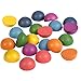 TickiT Rainbow Wooden Semispheres - Set of 21 - Loose Parts Wooden Toy for Babies and Toddlers 10m+ - Inspire Curiosity and Open-Ended Play