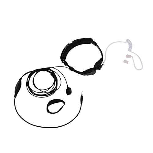 3.5mm Adjustable Throat Mic Neckband Headset/Headphones for Cellphone/Gaming