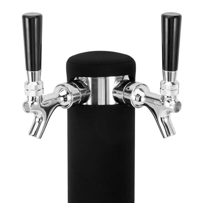 Beer Tower Insulator for Standard 3¡± Diameter 2 Tap Beer Tower, Stretchy Neoprene Beer Tower Cooler Sleeve Insulated Kegerator Tower Cooler to Minimize Condensation & Reduce Foam