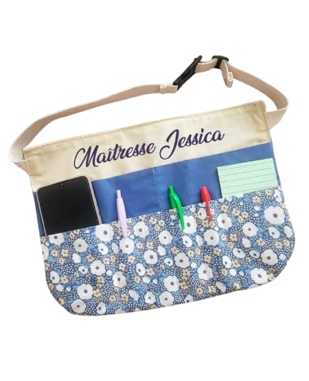 Tablier sacoche personnalisable pour maitresse et bricolage