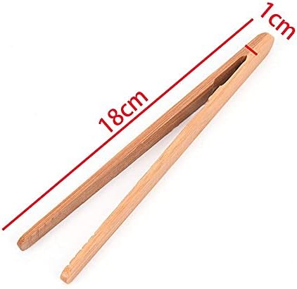 12pcs Sweet Tongs Wood Toast Tongs Bamboo Kitchen Tongs for Cooking Tea Utensil Sugar Bamboo Salad Tongs Kongfu Tea Wooden Tea Clip Food Tea Tweezer