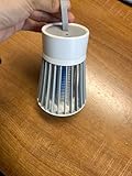 Rechargeable Mosquito Zapper for Home & Camping - UV Purple Light Electric Insect Trap, USB Charging, Safety Grid, Indoor/Outdoor Bug Killer (Gray)