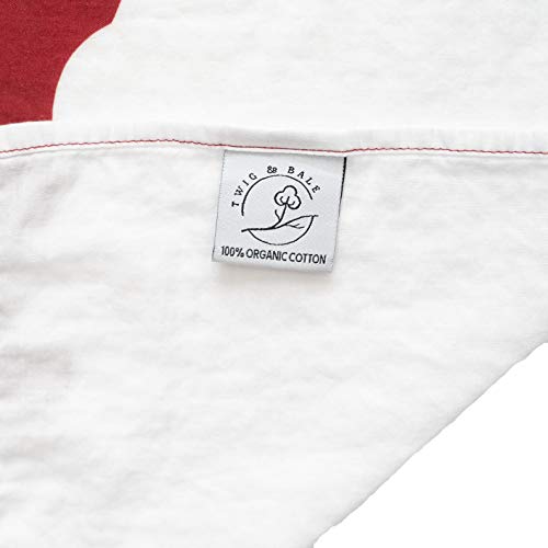 Image of Twig & Bale USC Trojans Baby Blanket Organic Cotton Muslin Swaddle Blanket - 47 inch x 43 inch - Fans of USC Baby Gift for Boys Girls Newborn Receiving Blankets