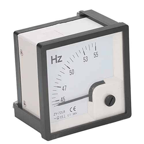Unleashing AC Frequency Meter AC380V Class 1.5 Accuracy for Frequency Testing Any Square, Any Frequency - Your Gauge Measuring Meter Awaits 72x72mm Tool Measuring