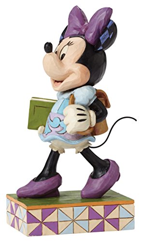 Disney Traditions by Jim Shore Back to School Minnie Mouse Stone Resin Figurine, 5.875”
