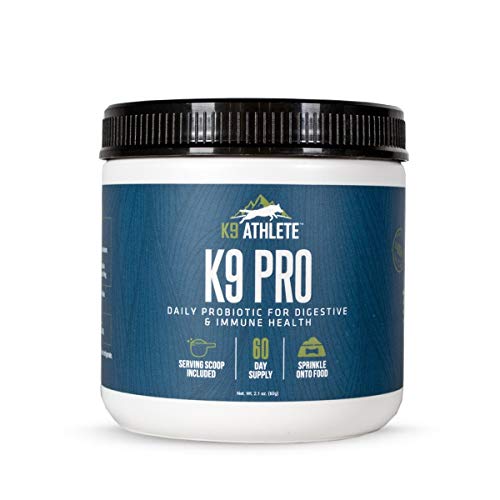 K9 Athlete - K9 Pro | Probiotic for Dogs - Dog Probiotics Powder for Immunity & Gut Health Support - Prebiotics for Pet Puppies and Dogs of All Ages - 60 Serving Tub K9 Athlete - K9 Pro | Probiotic for Dogs - Dog Probiotics Powder for Immunity & Gut Health Support - Prebiotics for Pet Puppies and Dogs of All Ages - 60 Serving Tub