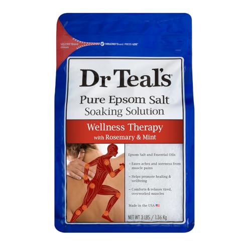 Dr Teal's Epsom Salts Wellness Therapy (Rosemary & Mint) 3Lb 1.36Kg