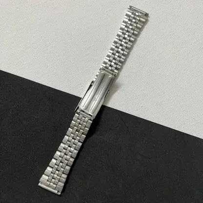 Image of LUBA Jubilee Watch Strap, Stainless Steel Bracelet, Double Lock Buckle, Screw Link Design (18MM)