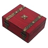 Design senza tempo: la scatola portaoggetti vintage con serratura cattura uno stile classico che si adatta a qualsiasi arredamento, aggiungendo un tocco sofisticato come scatola portaoggetti in legno per qualsiasi stanza, scatola portaoggetti con anelli e orecchini, organizer per scatola portaoggetti vintage