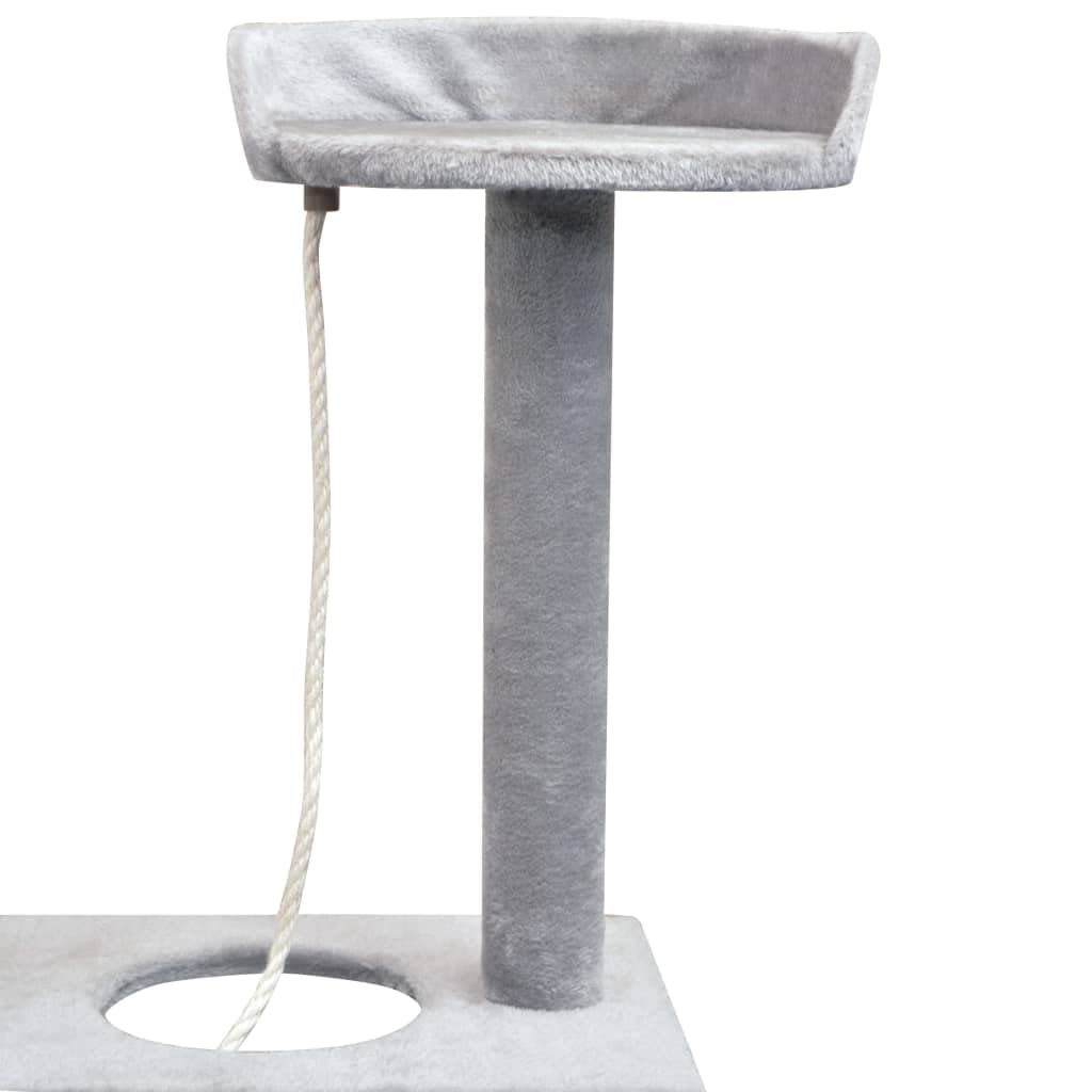 Drapak dla kota z słupkami do drapania, 150 cm, szary