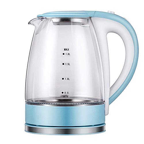Bouilloire électrique en verre rapide 1850W appareil à thé illuminé 1,8L