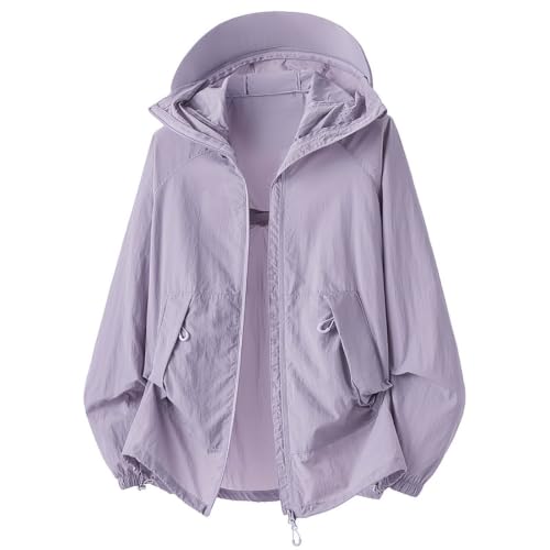 Veste imperméable femme légère et coupe-vent décontracté pour l'été