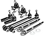 A-Premium 8Pcs Suspension Kit Inner Outer Tie Rod End Ball Joint Stabilizer Bar Link Compatible with Volkswagen Jetta 05-18 Golf 10-14 GTI 06-14 Eos 07-16 R32 Rabbit Audi A3 06-09