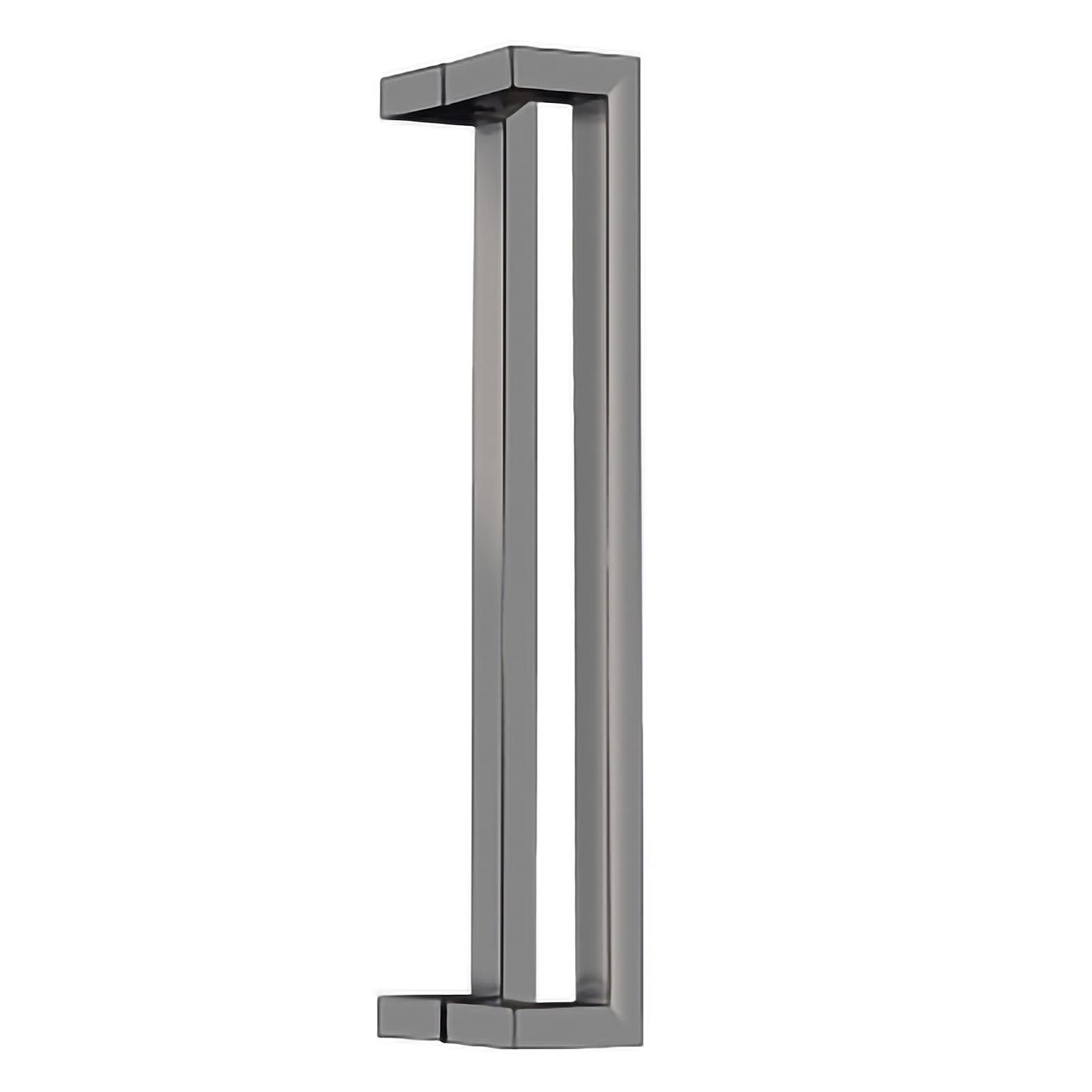 Poignée de porte de grange carrée or rose 60 cm en acier inoxydable