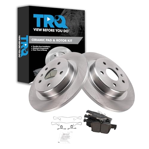 Image of TRQ Rear Brake Pad and Rotor Set Ceramic 315mm Rotors Compatible with 2019-2020 Buick Envision